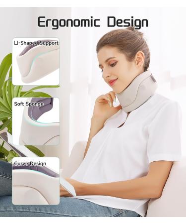 Flotown Neck Support for Pain Relief - Cervical Collar & Spine Alignment for Men & Women (L) - Buy Online on GoSupps.com