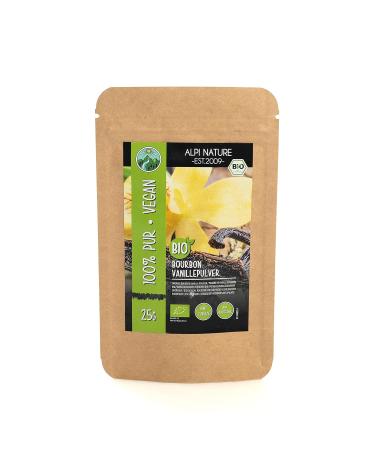 Buy Organic Bourbon Vanilla 25g - 100% Pure & Natural Ground Vanilla Pods from Controlled Organic Cultivation - Buy Online on GoSupps.com