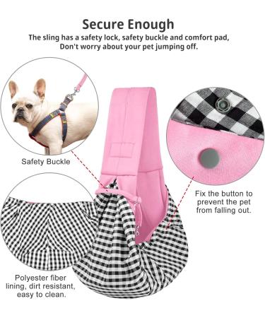 Cuby Dog Carrier Bag for Pets - Adjustable Soft Bag for Dogs & Cats - Turnable Design Ideal for Puppies & Small Dogs - Classic Pink - Buy Online on GoSupps.com