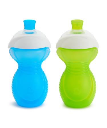 Munchkin  Click Lock  Bite Proof Sippy Cup  9 Ounce 2 Count (Pack of 1)  Blue/Green sky blue /green