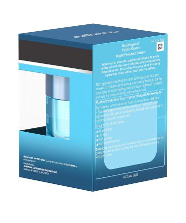 Neutrogena Hydro Boost Night Serum with Hyaluronic Acid & Antioxidants 1.7 oz -Pack of 2 - Buy Online on GoSupps.com