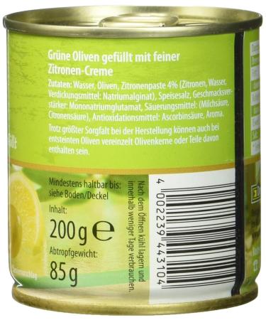 Feinkost Dittmann Lemon Cream Filled Olives - 8 Pack (8 x 85g) | Gourmet International Snacks - Buy Online on GoSupps.com