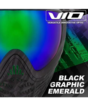 Virtue VIO Paintball Goggles/Masks - Graphic Black Emerald | Dual Pane Thermal Anti-Fog Lenses Contour II - Buy Online on GoSupps.com