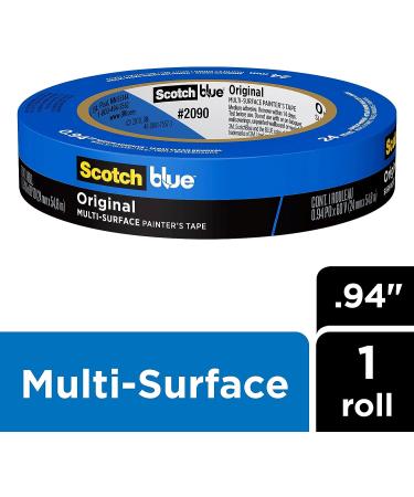 ScotchBlue Original Multi-Surface Painter's Tape  Blue  Paint Tape Protects Surfaces and Removes Easily  Painting for Indoor Outdoor Use  0.94 Inches x 60 Yards  1 Roll - Buy Online on GoSupps.com