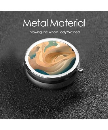 Dunhuang Mysteryround Pill Box | 3-Compartment Portable Organizer for Purse & Pocket | Travel-friendly Pill Box - Buy Online on GoSupps.com