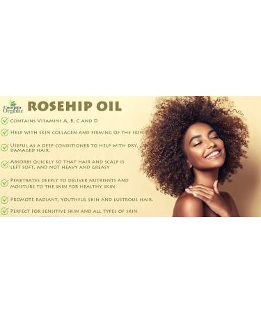 Dr Joe Lab Rosehip Oil - 128 oz Bulk | 100% Pure Cold Pressed Vegan Oil for Hair Skin Face & Nails - Non-GMO & Natural - Buy Online on GoSupps.com