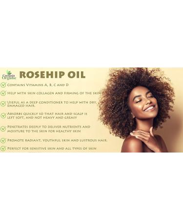 16 oz Rosehip Oil - 100% Pure Cold Pressed Seed Oil for Face & Skin - Unrefined Premium Grade from Egypt - Unique Scent, Not Like Chile - Buy Online on GoSupps.com