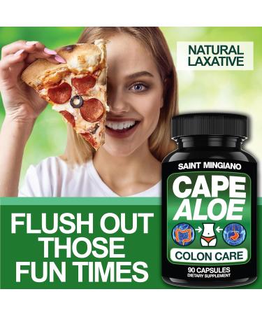 Cape Aloe Colon Cleanse - Detox & Flush 90 Capsules | Natural Herbal Laxative for Gentle Constipation Relief & Digestive Health - Buy Online on GoSupps.com