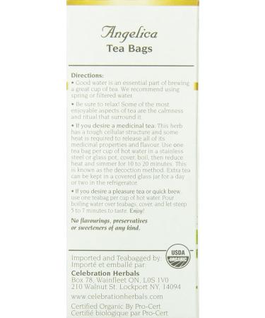 Buy Celebration Herbals Organic Angelica Root - 24 Bags (0.02 lb) | Premium Quality Herbal Tea for Wellness - Buy Online on GoSupps.com