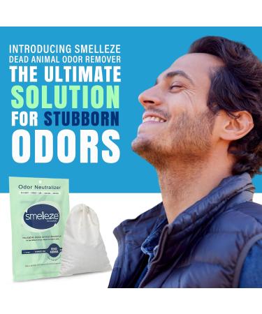 SMELLEZE Dead Animal Odor Eliminator for Strong Odor Removal - Eliminate Dead Rodent & Wildlife Smell - Safe Indoor & Outdoor Use Natural Odor Remover Fresh & Effective - 1 Pouch. - Buy Online on GoSupps.com