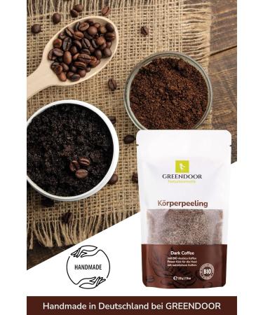 Greenendoor Natural Cosmetics | Vegan Body Peeling Coffee 220g - Anti-Aging Organic Arabica No Microplastics Cellulite Treatment - Buy Online on GoSupps.com