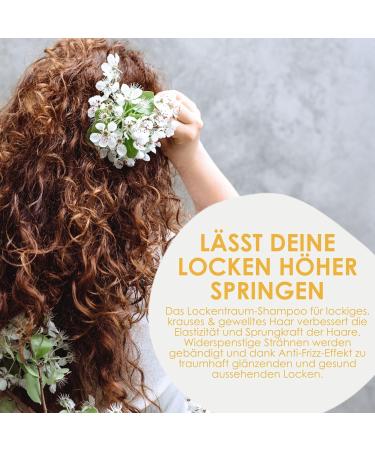 Jean & Len Lockentraum Shampoo Mango & Matcha tames unruly and frizzy hair paraben & silicone free vegan 300ml - Buy Online on GoSupps.com