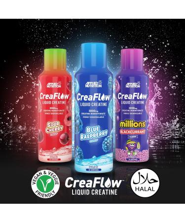 Applied Nutrition CreaFlow Liquid 3000mg Creatine per serving ready to use for high absorption and performance 500ml 10 servings 500ml Sour Cherry Sour Cherry 500ml - Buy Online on GoSupps.com