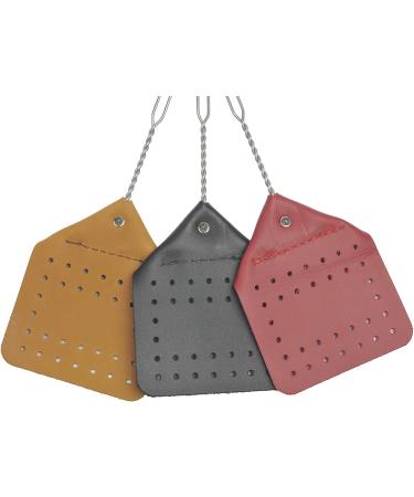 Handcrafted Leather Fly Swatter with Wire Handle - Amish Valley Products (Red) - Buy Online on GoSupps.com