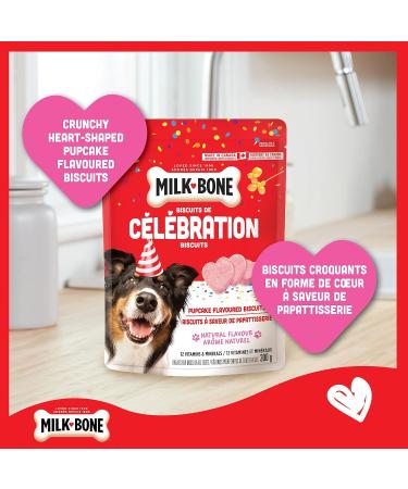 Milk-Bone Celebration Biscuits Treats for Dogs Pupcake Flavoured Biscuits Pack of 4 x 300g - Buy Online on GoSupps.com