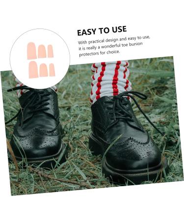Healifty 8 Pairs Silicone Toe Tubes Protector - Foot Protectors for Feet, Toe Orthotic Separator for Toe Valgus Relief - 6x3cm - Buy Online on GoSupps.com