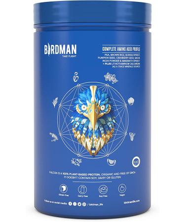 Birdman Falcon Protein | Vegan Non Whey Protein for Sports | Keto Friendly, Kosher, Gluten Free | Plant Based Vanilla Flavor - 21 Servings - 1.38 lb - Buy Online on GoSupps.com