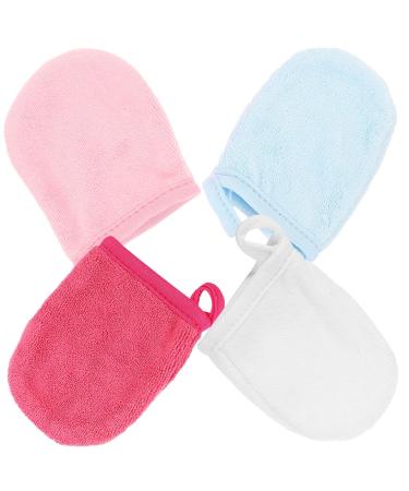 FRCOLOR 8 Pcs Makeup Remover Mitts & Cleansing Wipes - Comfortable Fiber Washcloths for Effortless Makeup Removal - Buy Online on GoSupps.com
