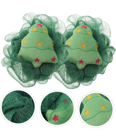 Angoily 2pcs Bath Ball Loofah for Sensitive Skin - Girl's Cartoon Bath Sponges & Scrubbers for Holiday & Daily Use - Buy Online on GoSupps.com