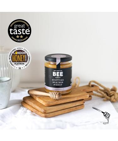 Heather and Blossom Duo of Honey from The Scottish Bee Company 340g x 2 - Heather and Blossom Honey Gift Bundle - Pure Natural Soft Set Honey Made in the UK - Buy Online on GoSupps.com