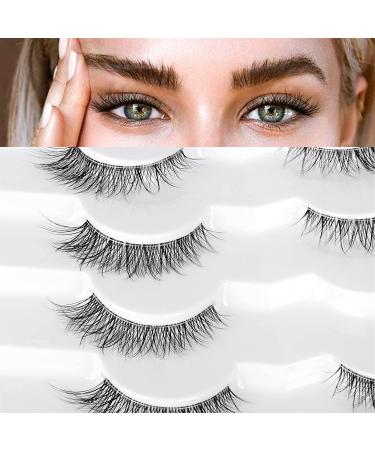 7 Pairs Focipeysa Wispy Faux Mink False Eyelashes 11mm-Clear Band - Buy Online on GoSupps.com
