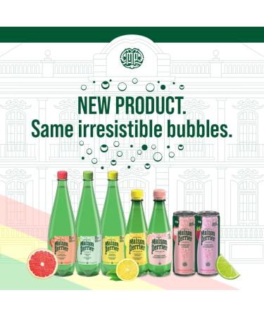 Maison Perrier Forever Lime Sparkling Water Beverage Natural Lime Flavour No Calories No Sweeteners No Sodium Sourced & Bottled In France 24 Cans - Buy Online on GoSupps.com