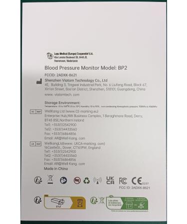 Buy Wellue BP2 Connect Blood Pressure Monitor with EKG Wi-Fi & Bluetooth Sync Intelligent Upper Arm Device for Home Monitoring - Buy Online on GoSupps.com