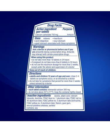 TUMS Smoothies Extra Strength Antacid Chewable Tablets for Heartburn Relief Assorted Fruit - 12 Count (Pack of 2) - Buy Online on GoSupps.com