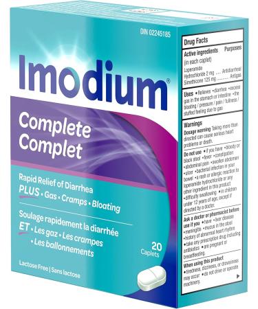Imodium Advanced Rapid Relief Anti-Diarrheal Caplets 20 Count (Pack of 1) - Packaging May Vary - Buy Online on GoSupps.com