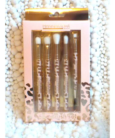 Manna Kadar 5-Piece Makeup Brush Set Pink