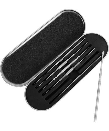 ULTECHNOVO 18 Pcs Ear Wax Removal Kit - Stainless Steel Ear Cleaner Set - Earwax Cleaning Tools - 17.5X6CMx3pcs Silverx3pcs - Buy Online on GoSupps.com