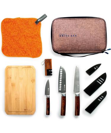 GSI Outdoors Rakau Gourmet 3-PC Wood-handled Knife Set - Premium Quality Kitchen Cutlery - Buy Online on GoSupps.com