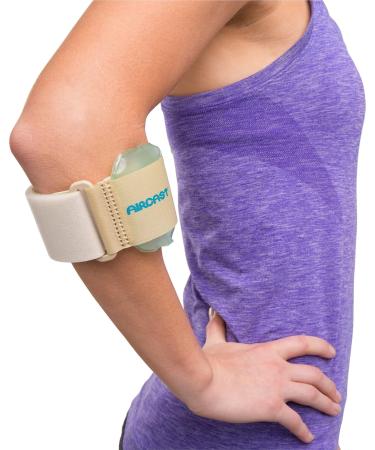 Buy Aircast Pneumatic Armband Tennis & Golfers Elbow Support Strap | Beige | Fast International Shipping - Buy Online on GoSupps.com