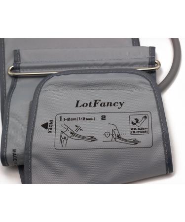 Lotfancy Large Cuff Replacement for Omron Blood Pressure Monitor - 11-17 inch Cuff Size with D Ring - Compatible with BP710, BP742, HEM-432C, HEM-711AC, HEM-712C - Buy Online on GoSupps.com