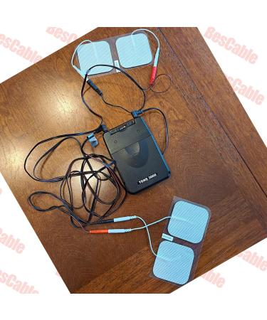 TENS Unit Electrodes Lead Wires - 3 Pack Replacement Cables for TENS 7000 TENS 3000 & Accurelief | Best Quality & International Shipping - Buy Online on GoSupps.com