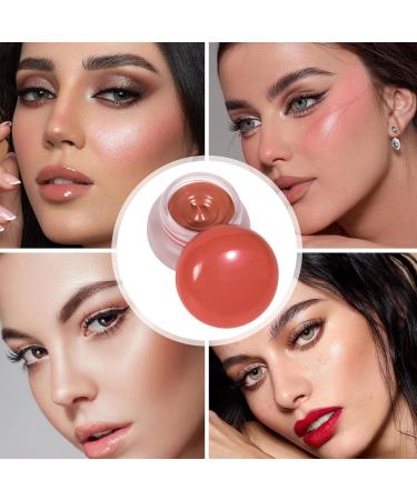 Lip Pudding Pot Lip and Cheek Blush Pudding Pot - Matte Velvet Blush Lip Pudding Pot - Lip Pudding Pot Lip and Cheek Balm for Women Long Lasting Retro Look - Buy Online on GoSupps.com