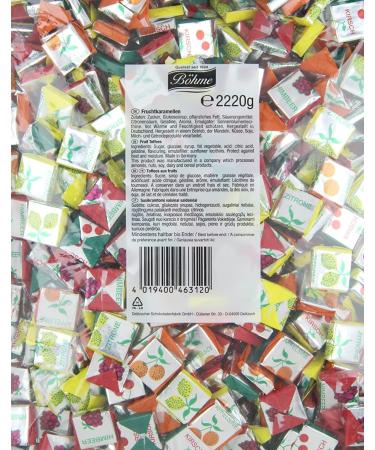 B hme Fruit Caramels 2220g - Bulk Candy (Approx. 1000 pcs) | International Shipping Available - Buy Online on GoSupps.com