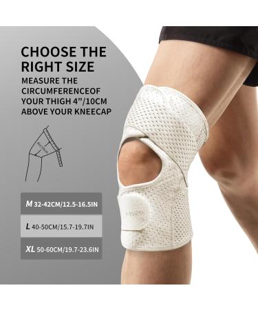 Proiron Breathable Knee Bandage - Adjustable Knee Support for Men & Women | Perfect for Sports Running Jogging & Volleyball - Size L (1PC) - Buy Online on GoSupps.com