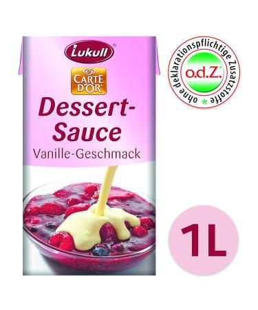 Lukull Dessert Sauce Vanilla Flavor - 1 Litre (1 Pack) | Premium International Shipping - Buy Online on GoSupps.com