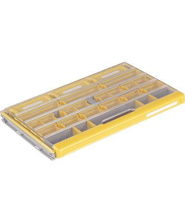Plano Edge 3600 Terminal Tackle Storage  Gray and Yellow  Includes 10 Hook Retainers  Rustrictor Rust-Resistant Technology  Waterproof Premium Fishing Utility Box - Buy Online on GoSupps.com