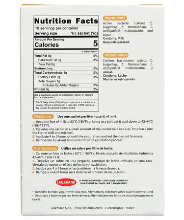 YOGOURMET Dried Yogurt Starter 0.17 oz - Single Pack - Buy Online on GoSupps.com