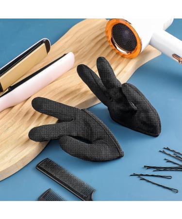 2 Pieces Heat Resistant Gloves 3 Finger Mittens Protection Gloves Curling Wand Glove Reusable Heat Gloves for Barber Hair Styling Curling Perming Hair Straightening - Buy Online on GoSupps.com