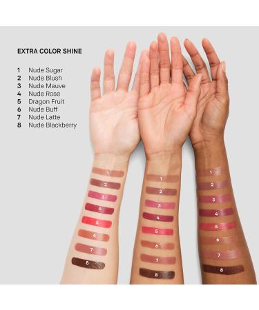 Bobbi Brown Extra Color Shine | Lipstick-Like Color with Balmy Hydration & Water-Glazed Shine | Jojoba & Safflower Botanical Blend 0.1 Ounce Nude Rose (Muted raspberry rose) - Buy Online on GoSupps.com