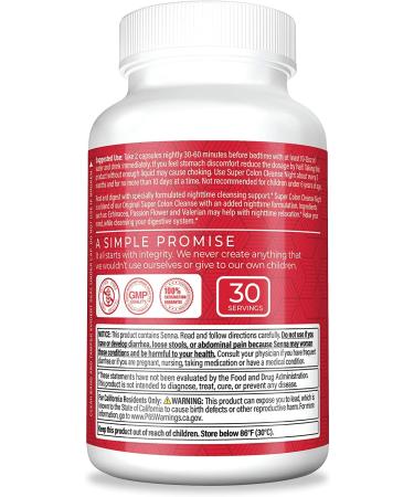 Health Plus Super Colon Cleanse Night Formula - 60 Capsules for Digestive Health - Buy Online on GoSupps.com