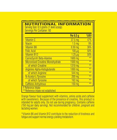 C4 Original Beta Alanine Pre Workout Powder | Energy Drink for Men & Women | Creatine Monohydrate | Orange Burst Flavor | 60 Servings - Buy Online on GoSupps.com