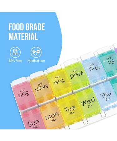 Renoir 7-Day AM/PM Pill Organizer - Arthritis Friendly Weekly Planner for Easy Medication Management - International Shipping Available - Buy Online on GoSupps.com