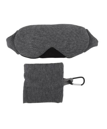 Adjustable Cotton Eye Cover for Sleeping Light Blocking Breathable Eyeshade Comfortable Fit Eye Mask Suitable for Travel Office (Black)