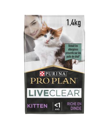 Purina Pro Plan Liveclear Kitten 1 Year - Rich in Turkey - 1.4Kg