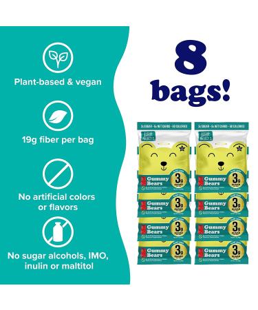 Project 7 Low Sugar Gummy Bears - Keto & Vegan Candy | 3g Sugar, 6g Net Carbs, Low Calorie Snack | Vegan, No Sugar Alcohols (8 Pack) - Buy Online on GoSupps.com