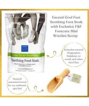 Foot Care Kit Bundle with Escenti Foot Soak for Home Spa Softening Foot Lotion & 2x Foot Mask Set with exclusive F&F Footcare Natural Wooden Scoop - To Relax and Refresh Tired Feet at Home - Buy Online on GoSupps.com